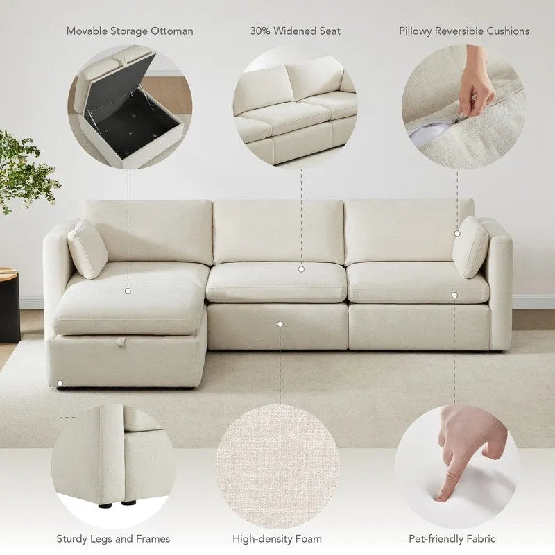 Mia Überdimensionales Modulares Stoffsofa