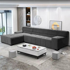 Williamspace Modern Glam Großes Polstersofa Ecksofa L-Form mit Chaiselongue Wohnzimmer