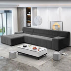 Williamspace Modern Glam Großes Polstersofa Ecksofa L-Form mit Chaiselongue Wohnzimmer