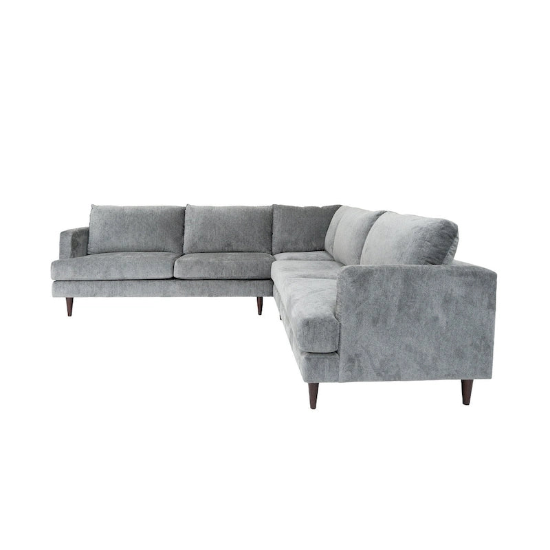 Coast to Coast Sofas Modernes L-förmiges Ecksofa Samt Massivholzrahmen Polsterung