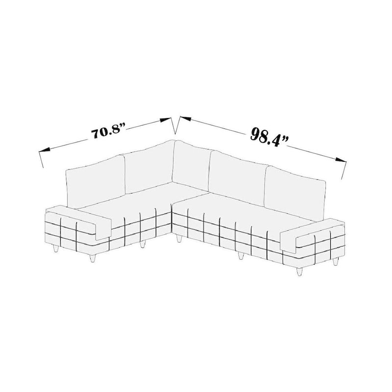 Sagopa Modernes Metallgestell mit Schaumstoffsitzgarnitur Sofa