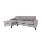 Coast to Coast Sofas Modernes L-förmiges Ecksofa Polyester Nylon Massivholzgestell Polsterung
