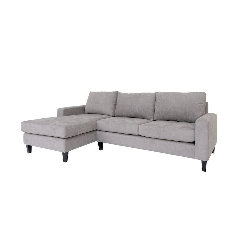 Coast to Coast Sofas Modernes L-förmiges Ecksofa Polyester Nylon Massivholzgestell Polsterung