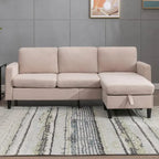 Mixoy Cabrio Schlafsofa mit Stauraum-Ottomane, umbaubare Récamiere