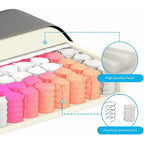 Mixoy Cabrio Schlafsofa mit Stauraum-Ottomane, umbaubare Récamiere