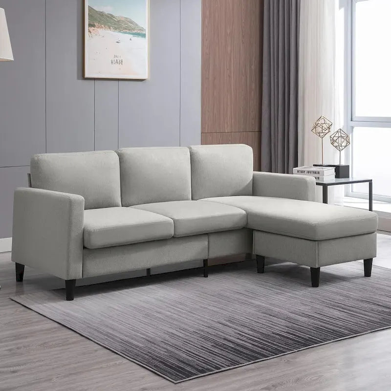 Mixoy Cabrio Schlafsofa mit Stauraum-Ottomane, umbaubare Récamiere