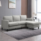 Mixoy Cabrio Schlafsofa mit Stauraum-Ottomane, umbaubare Récamiere