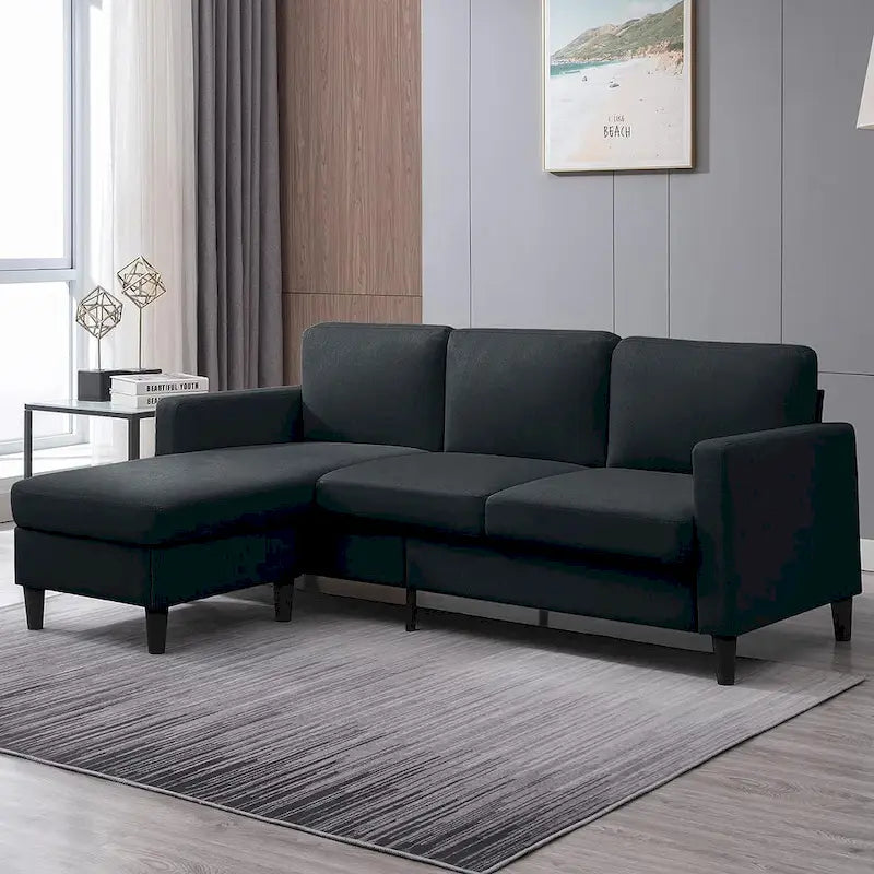 Mixoy Cabrio Schlafsofa mit Stauraum-Ottomane, umbaubare Récamiere