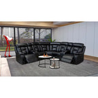 Sofa im Mid-Century Modern Stil mit Kunstlederbezug und Relaxfunktion