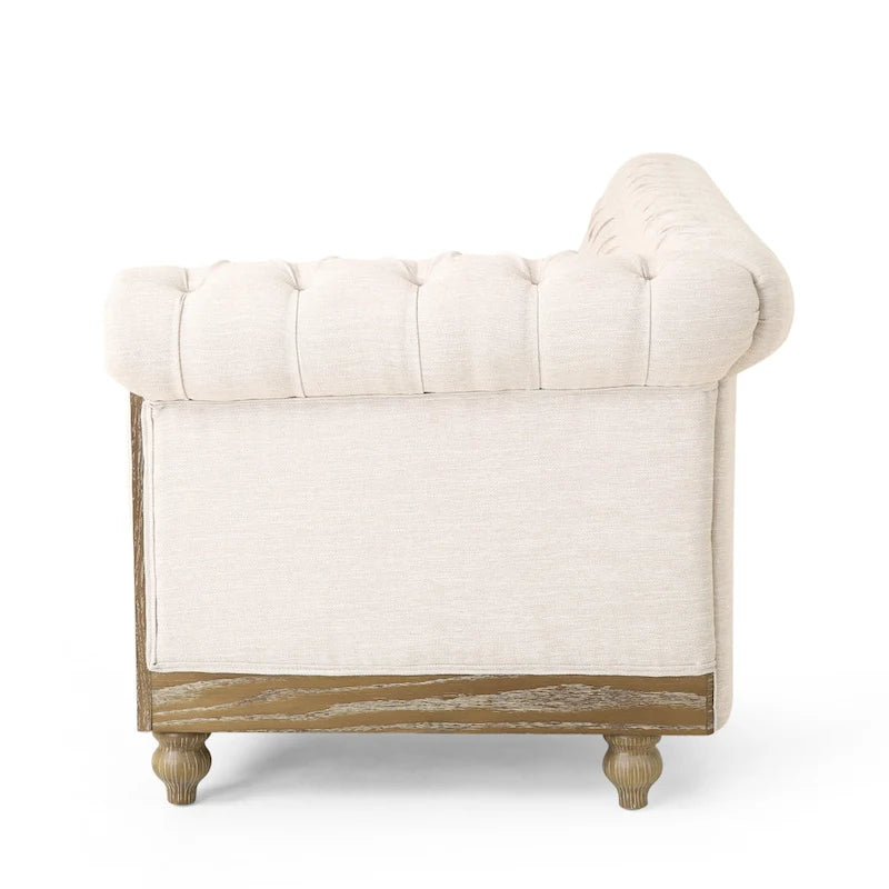 Castalia Chesterfield Tufted 7-Sitzer Ecksofa von Christopher Knight Home – 114,00 L x 70,00 B x 31,50 H