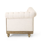 Castalia Chesterfield Tufted 7-Sitzer Ecksofa von Christopher Knight Home – 114,00 L x 70,00 B x 31,50 H