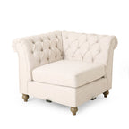 Castalia Chesterfield Tufted 7-Sitzer Ecksofa von Christopher Knight Home – 114,00 L x 70,00 B x 31,50 H
