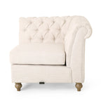 Castalia Chesterfield Tufted 7-Sitzer Ecksofa von Christopher Knight Home – 114,00 L x 70,00 B x 31,50 H