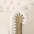 Castalia Chesterfield Tufted 7-Sitzer Ecksofa von Christopher Knight Home – 114,00 L x 70,00 B x 31,50 H