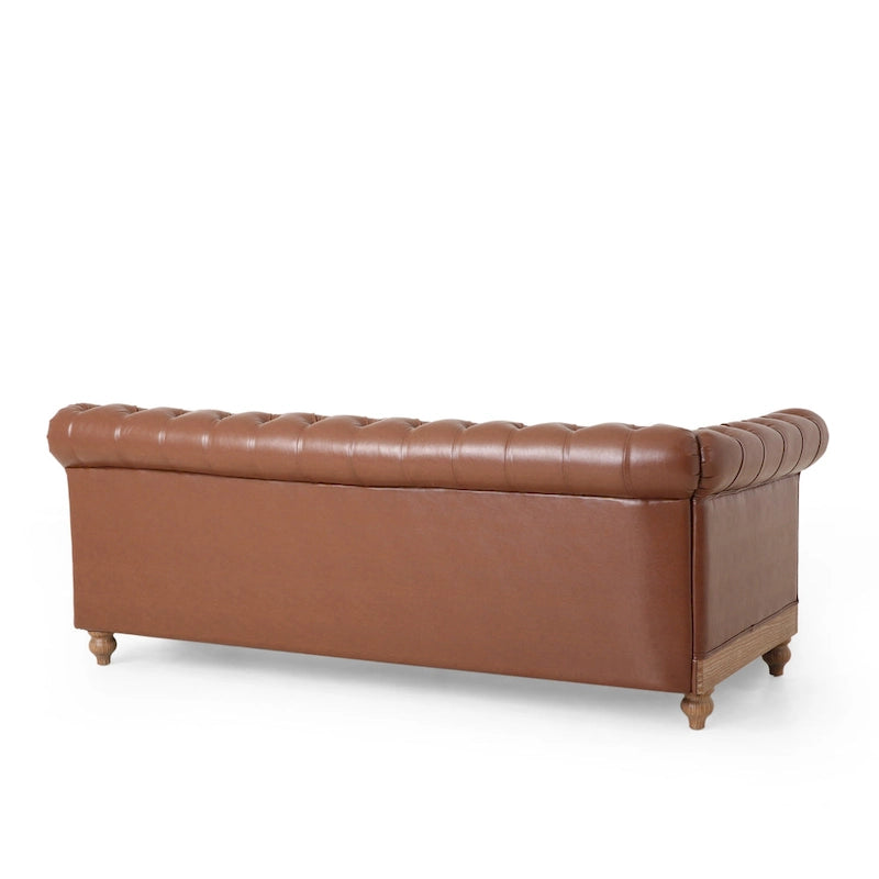 Castalia Chesterfield Tufted 7-Sitzer Ecksofa von Christopher Knight Home – 114,00 L x 70,00 B x 31,50 H