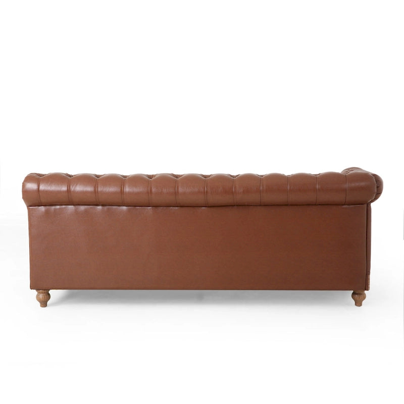 Castalia Chesterfield Tufted 7-Sitzer Ecksofa von Christopher Knight Home – 114,00 L x 70,00 B x 31,50 H