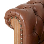 Castalia Chesterfield Tufted 7-Sitzer Ecksofa von Christopher Knight Home – 114,00 L x 70,00 B x 31,50 H