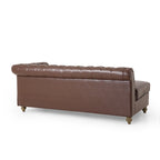Castalia Chesterfield Tufted 7-Sitzer Ecksofa von Christopher Knight Home – 114,00 L x 70,00 B x 31,50 H