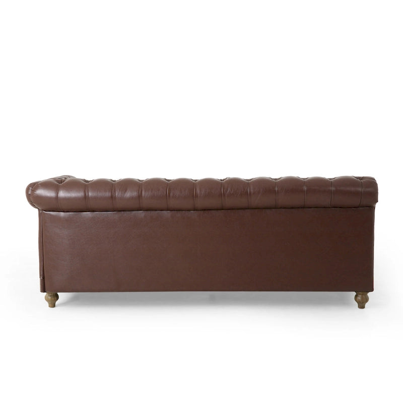 Castalia Chesterfield Tufted 7-Sitzer Ecksofa von Christopher Knight Home – 114,00 L x 70,00 B x 31,50 H
