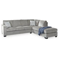 Signature Design by Ashley Altari Graues 2-teiliges Sektionalsofa mit Chaiselongue - 110B x 90T x 37H