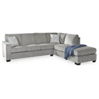 Signature Design by Ashley Altari Graues 2-teiliges Sektionalsofa mit Chaiselongue - 110B x 90T x 37H