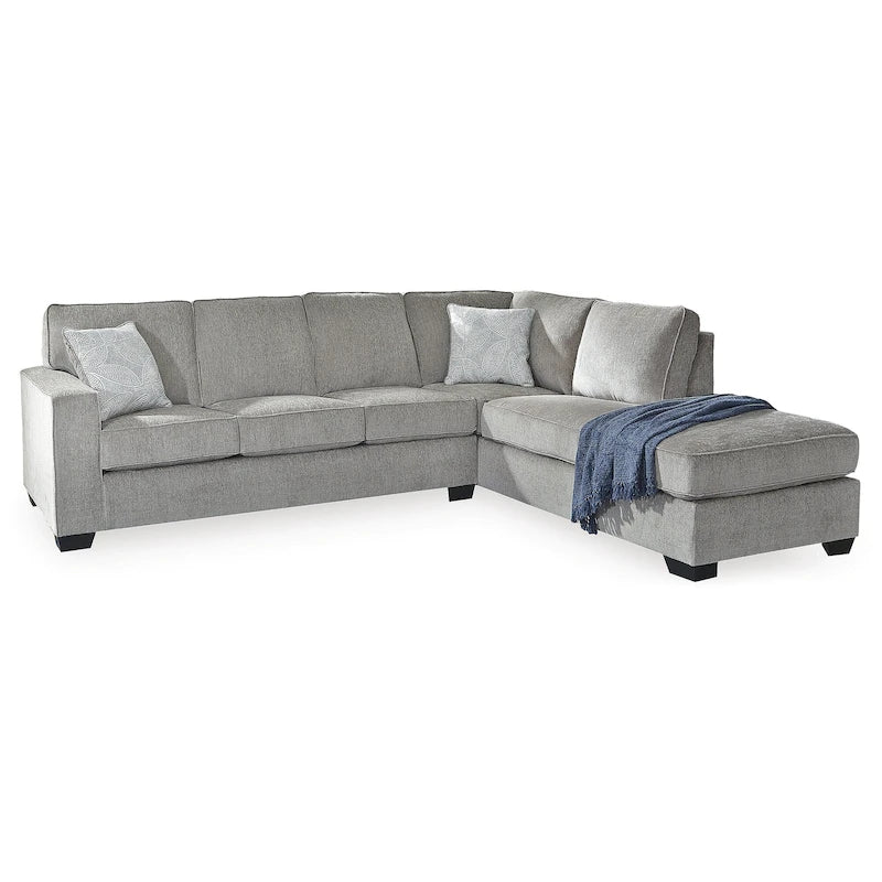 Signature Design by Ashley Altari Graues 2-teiliges Sektionalsofa mit Chaiselongue - 110B x 90T x 37H