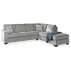 Signature Design by Ashley Altari Graues 2-teiliges Sektionalsofa mit Chaiselongue - 110B x 90T x 37H