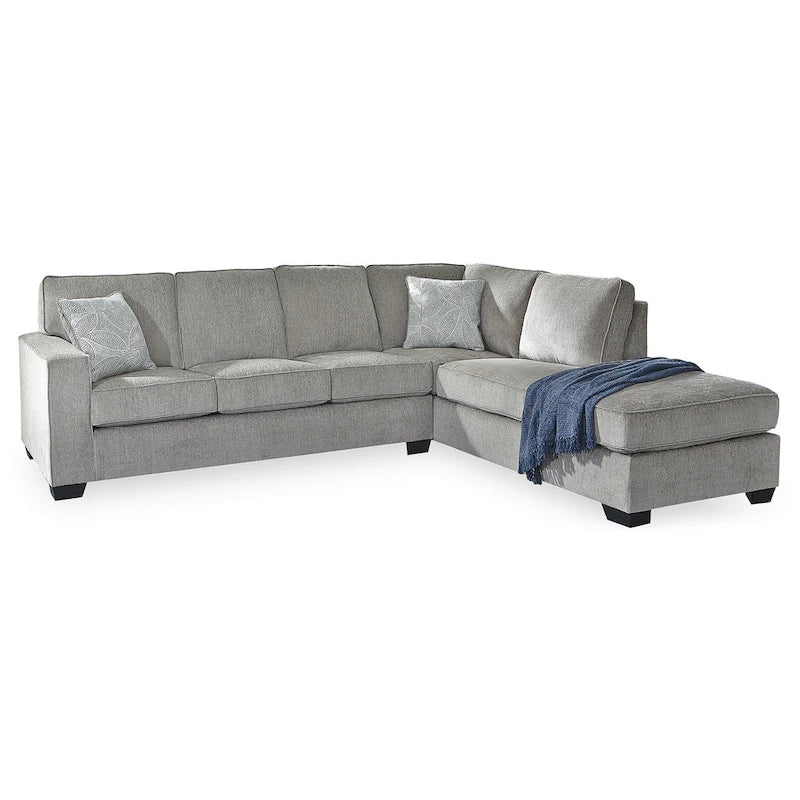 Signature Design by Ashley Altari Graues 2-teiliges Sektionalsofa mit Chaiselongue - 110B x 90T x 37H