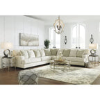 Signature Design by Ashley Rawcliffe Neutral elfenbeinfarbene und beige 3-teilige Eckcouch