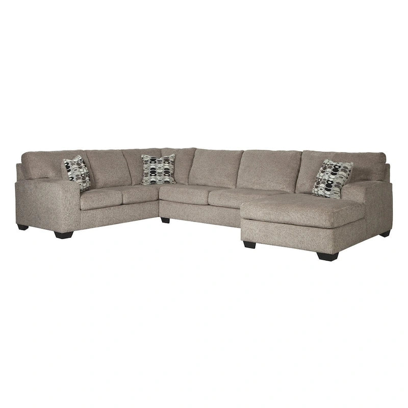 Ballinasloe 3-teiliges Sektionalsofa – Platin