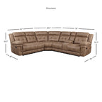 Steve Silver Ainsley 3-teiliges Liegesofa