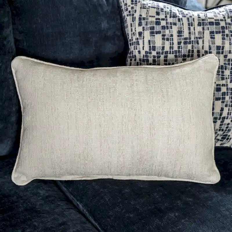 Parthage Zeitgenössisches Chenille-Sofa-Set Marineblau von Furniture of America