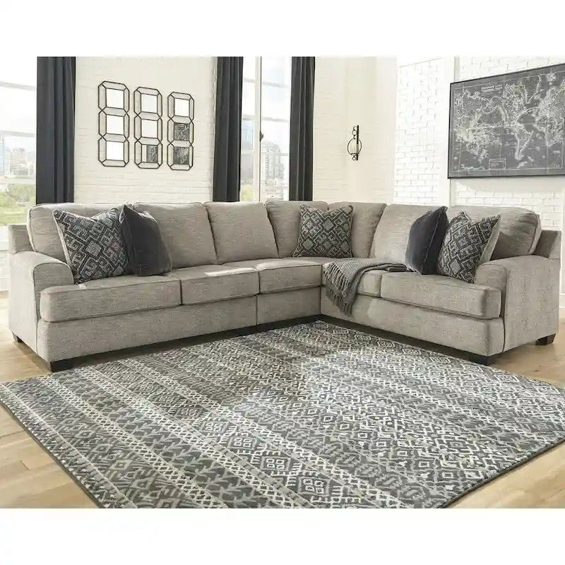 Bovarian dreiteiliges modernes Stein-Ecksofa