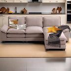 25.2 Tiefsitz-Ecksofa 3-Sitzer L-Form Design für Wohnzimmer