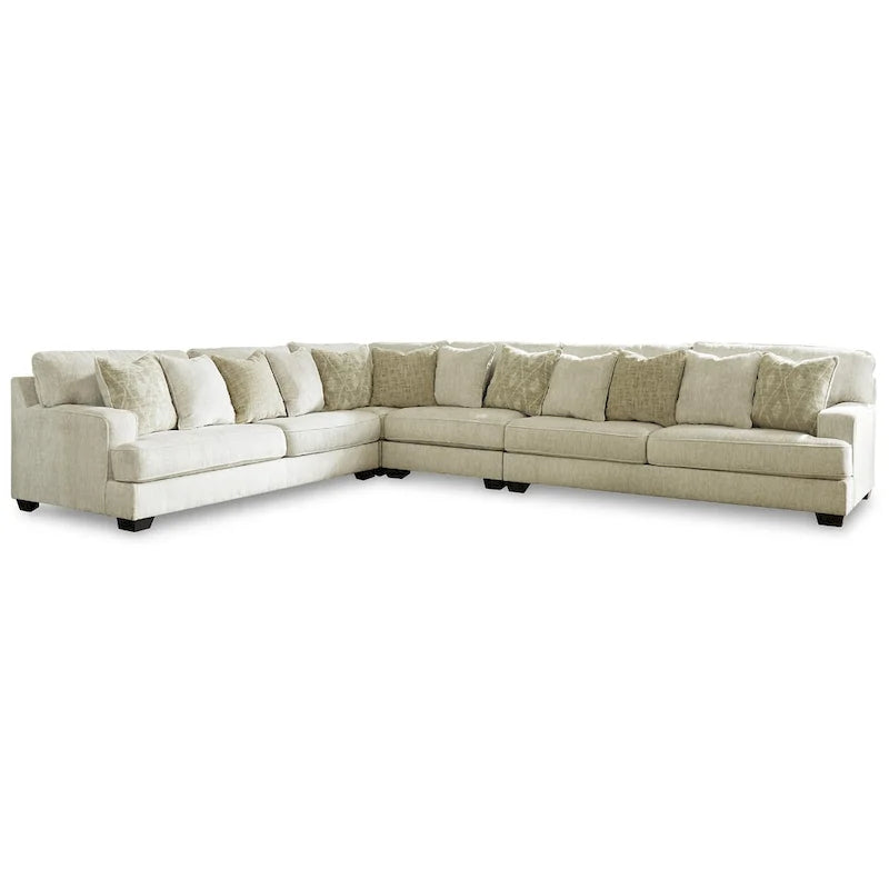 Signature Design by Ashley Rawcliffe Elfenbein und Pfirsich 4-teiliges Sektionssofa