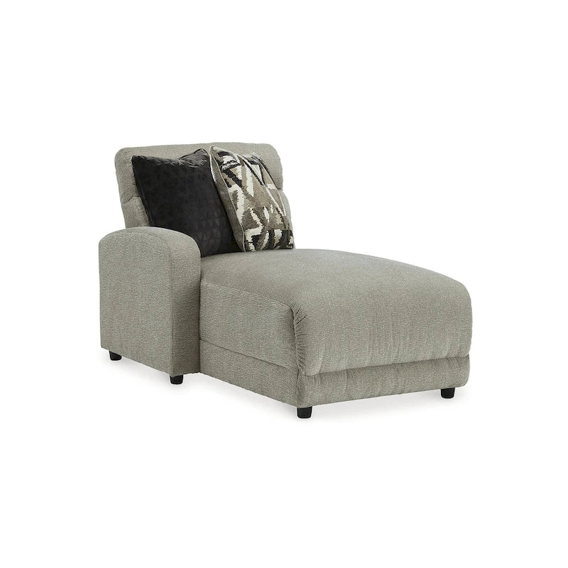 Signature Design by Ashley Colleyville Gray 4-teiliges elektrisches Relax-Schnittsofa mit Chaiselongue – 140B x 65T x 39H