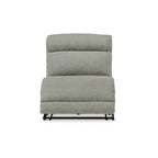 Signature Design by Ashley Colleyville Gray 4-teiliges elektrisches Relax-Schnittsofa mit Chaiselongue – 140B x 65T x 39H