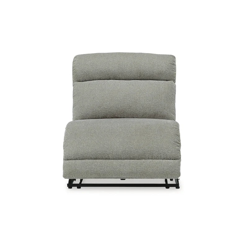 Signature Design by Ashley Colleyville Gray 4-teiliges elektrisches Relax-Schnittsofa mit Chaiselongue – 140B x 65T x 39H