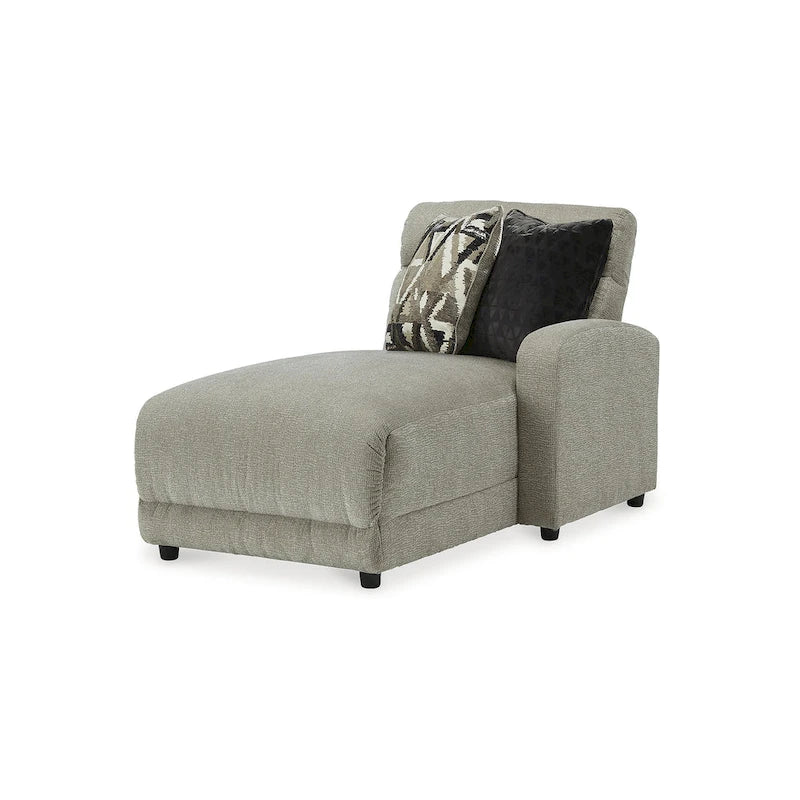 Signature Design by Ashley Colleyville Gray 4-teiliges elektrisches Relax-Schnittsofa mit Chaiselongue – 140B x 65T x 39H