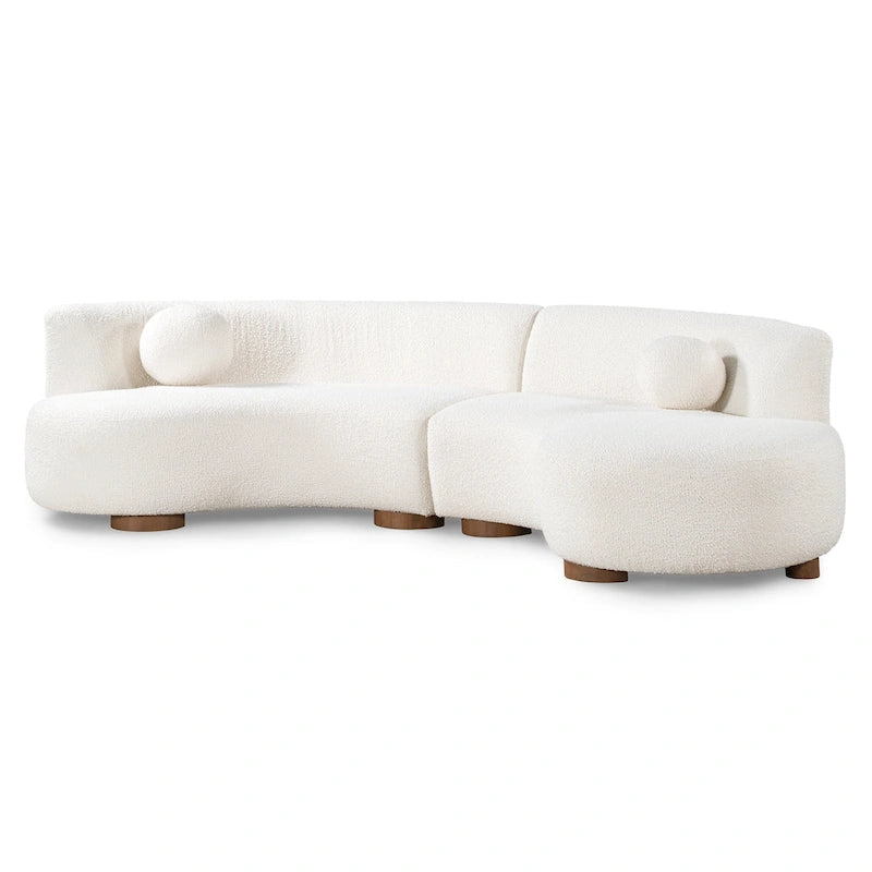 Klassisches Ecksofa Octavia in Ivory