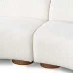 Klassisches Ecksofa Octavia in Ivory