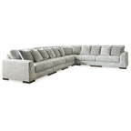 Signature Design by Ashley Regent Park Pewter 6-teiliges Sektionalsofa - 171B x 132T x 39H