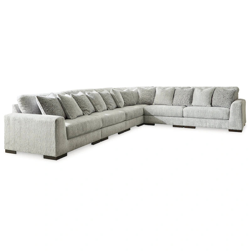 Signature Design by Ashley Regent Park Pewter 6-teiliges Sektionalsofa - 171B x 132T x 39H