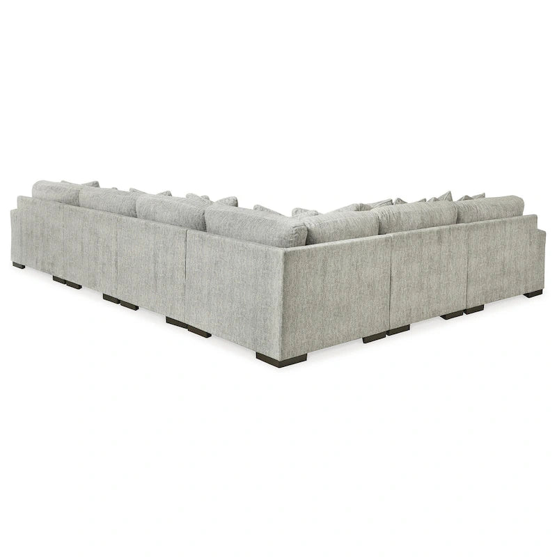Signature Design by Ashley Regent Park Pewter 6-teiliges Sektionalsofa - 171B x 132T x 39H
