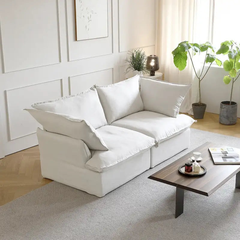 82.66 Polster-Zweisitzer-Sofas Ecksofa Couch