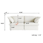 82.66 Polster-Zweisitzer-Sofas Ecksofa Couch