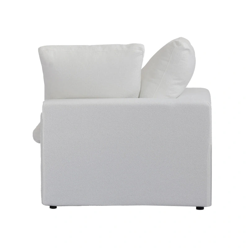 L-förmige Sofas für das Wohnzimmer, modernes modulares Schlafsofa mit abnehmbaren Kissenbezügen