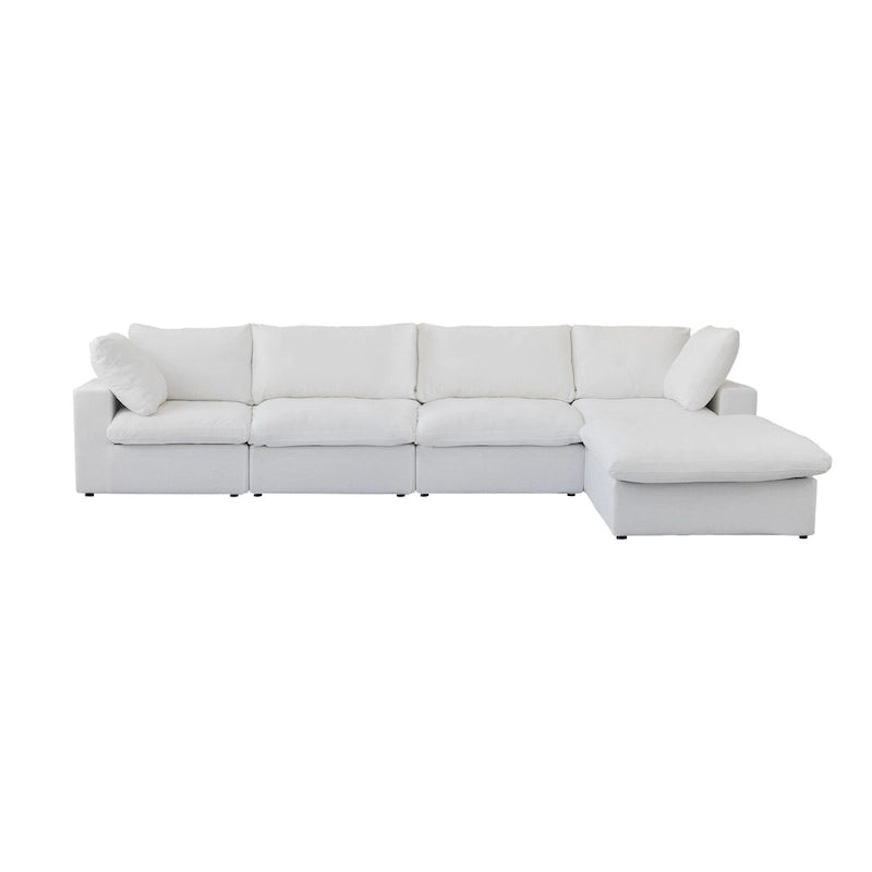 L-förmige Sofas für das Wohnzimmer, modernes modulares Schlafsofa mit abnehmbaren Kissenbezügen