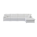 L-förmige Sofas für das Wohnzimmer, modernes modulares Schlafsofa mit abnehmbaren Kissenbezügen
