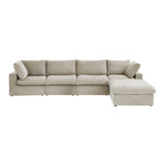 L-förmige Sofas für das Wohnzimmer, modernes modulares Schlafsofa mit abnehmbaren Kissenbezügen